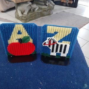 Alphabet bookends